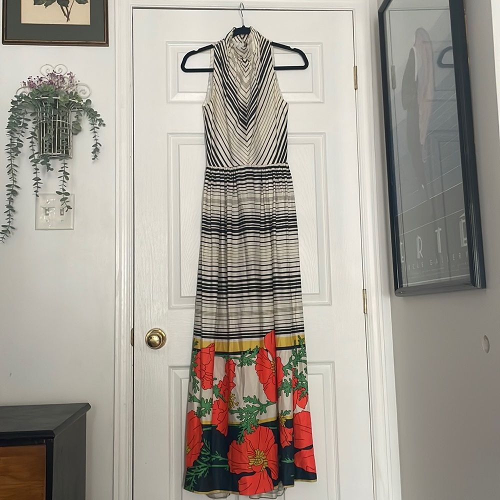 Gorgeous 1960s Floral Maxi Dress size XS